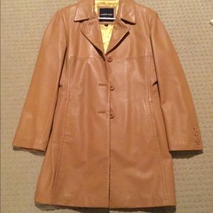Leather coat